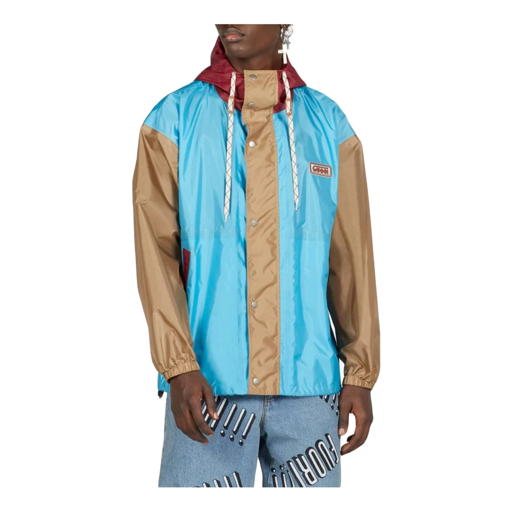 Gucci Lichtgewicht Hooded Jacket voor Heren Multicolor Heren