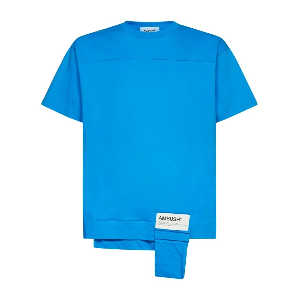 Ambush Men's Blue T-Shirts, M, Cotton Logo T-Shirt