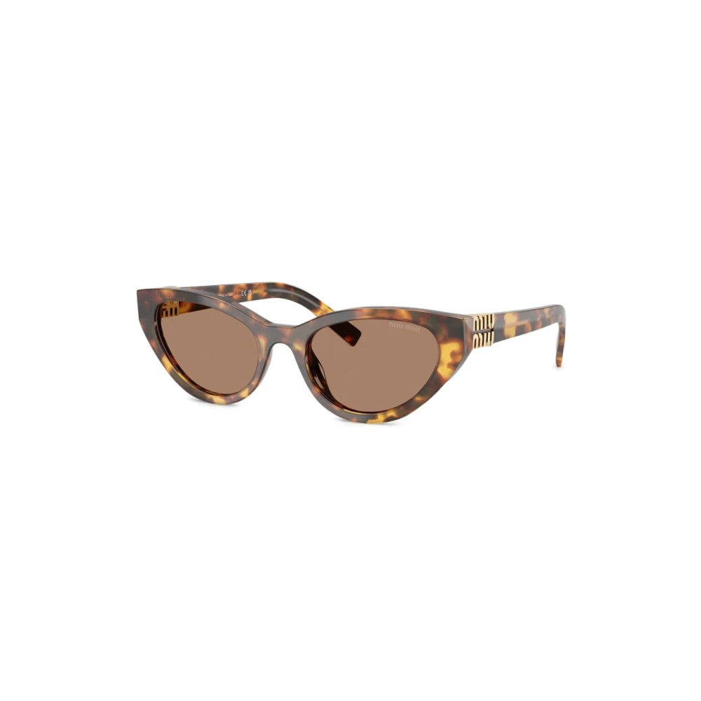 Miu Miu Women's Brown Tortoiseshell Cat-Eye Sunglasses - Sunglasses - 54 Mm - Accessories