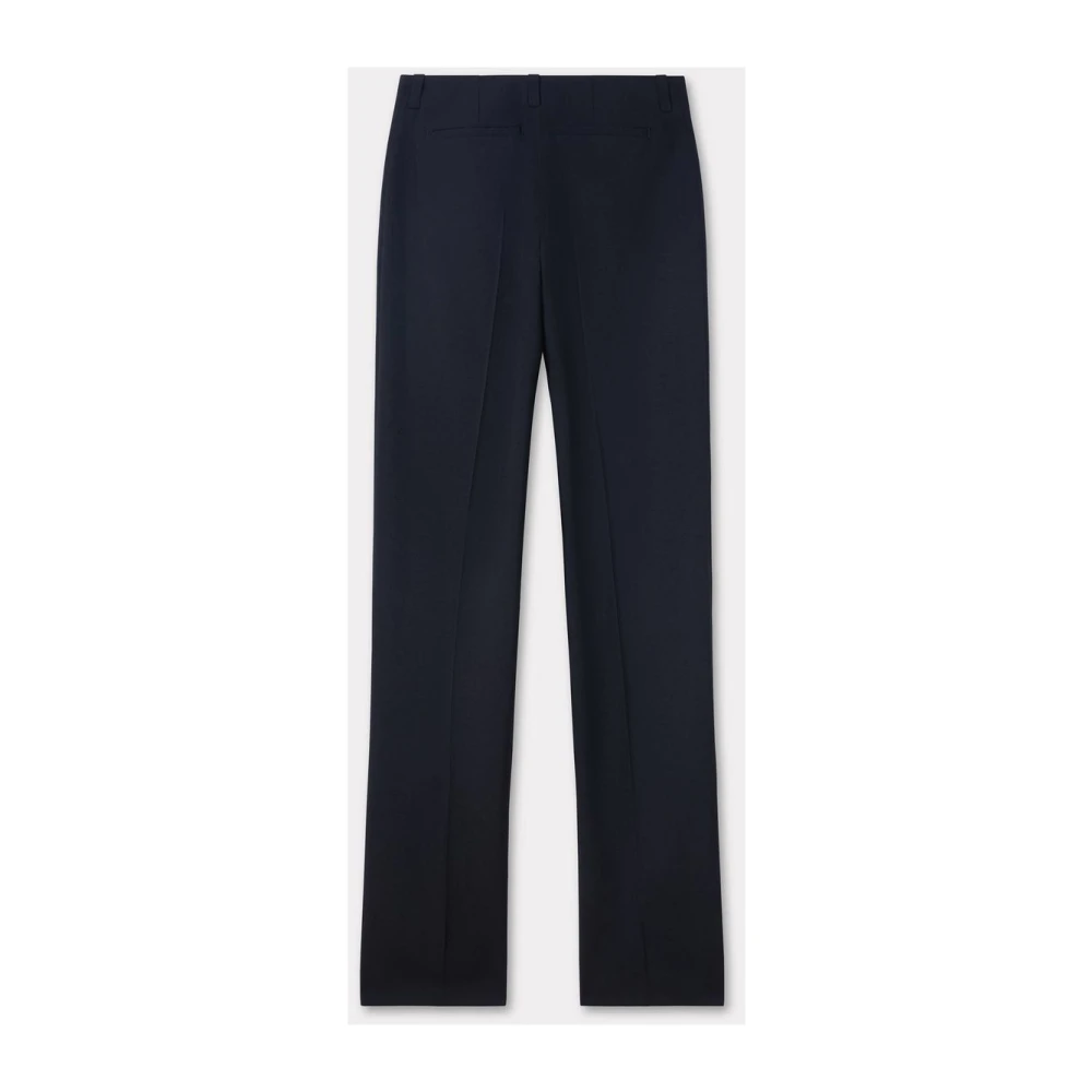 Kenzo Skinny Wollen Broek Blue Dames
