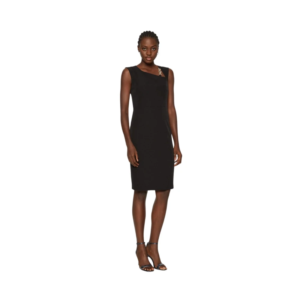 Liu Jo Kettingdetail Kokerjurk Black Dames