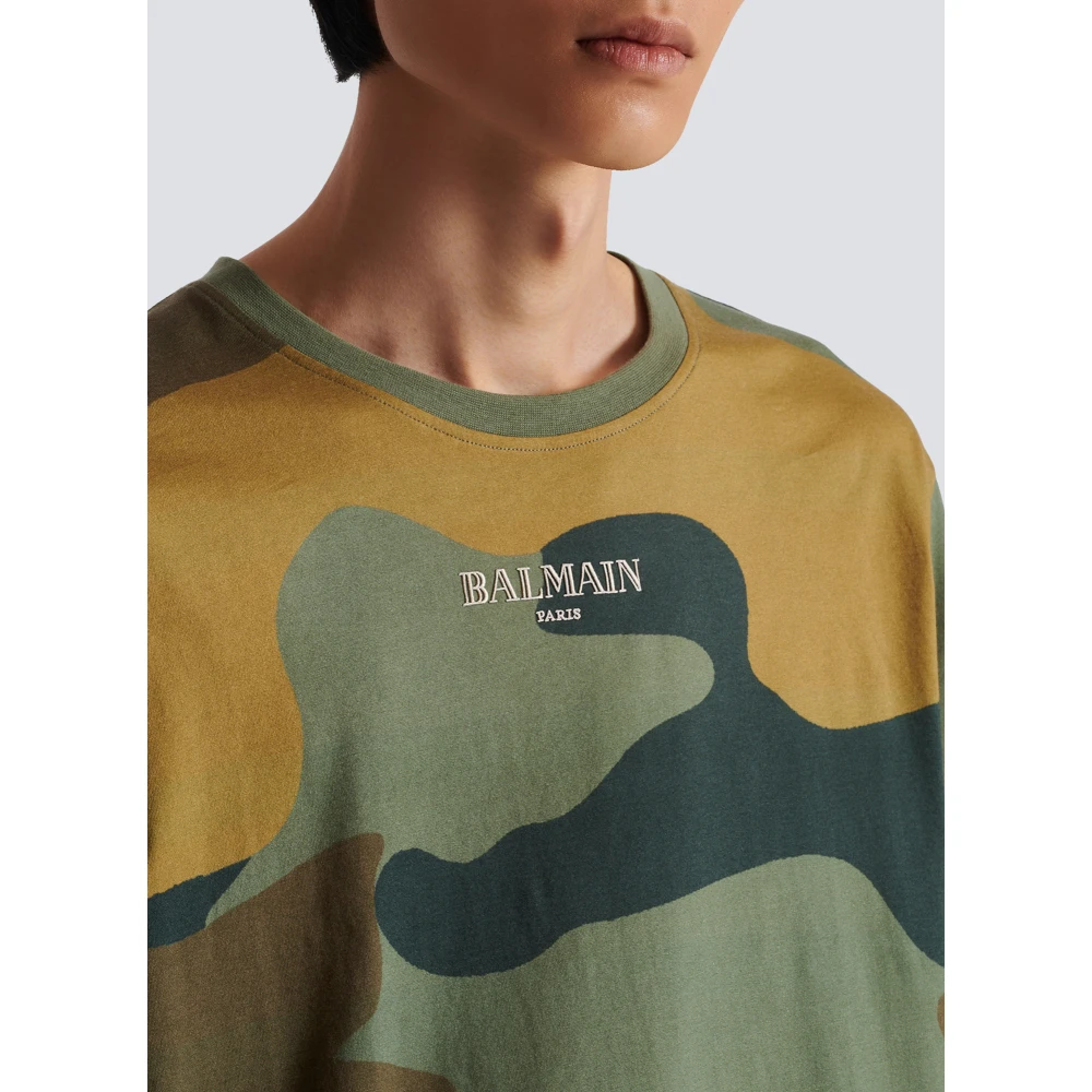 Balmain Camouflage Vintage T-shirt Multicolor Heren