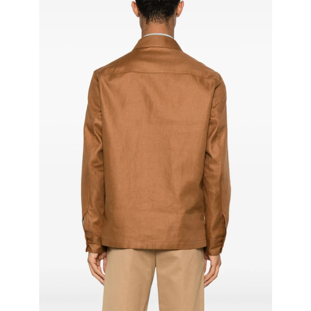 Ermenegildo Zegna Stijlvolle Overshirt voor Mannen Brown Heren