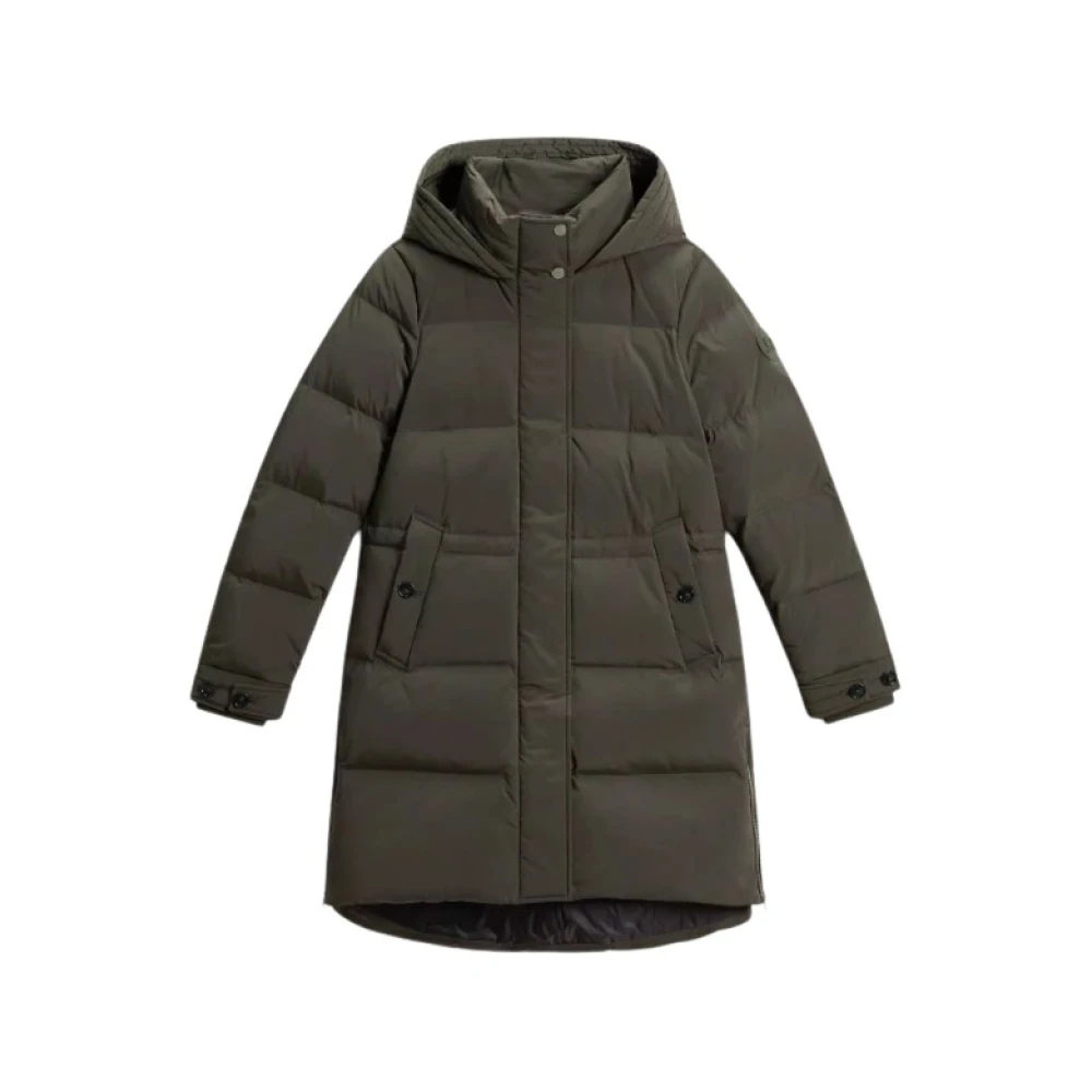 Woolrich Groene Parka met Premium Eendendons Green Dames