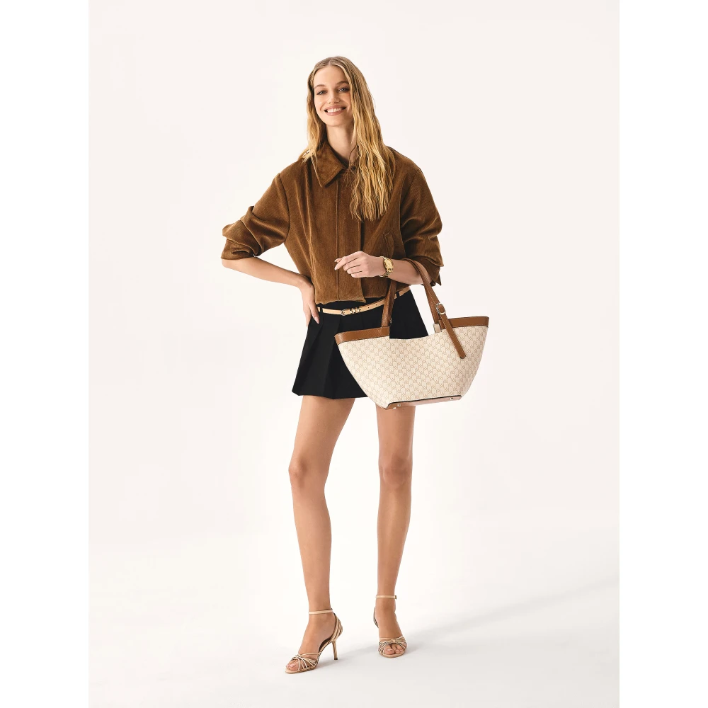 Kazar Grote Tote Tas met monogrammen Beige Dames