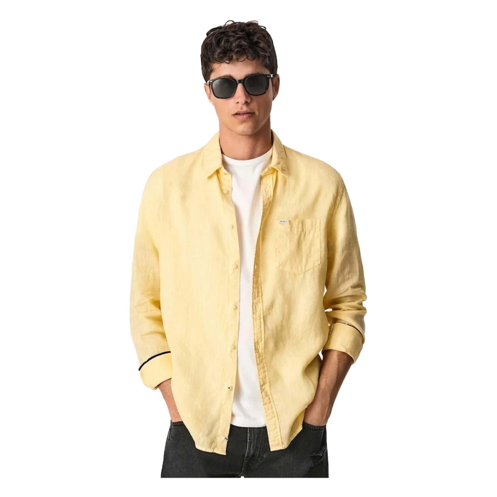 Pepe Jeans Parkers Shirt Yellow Heren