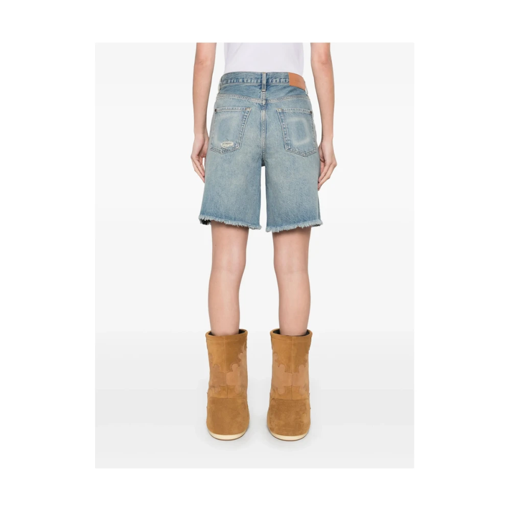7 For All Mankind Lichtblauwe Ripped Denim Jeans Blue Dames