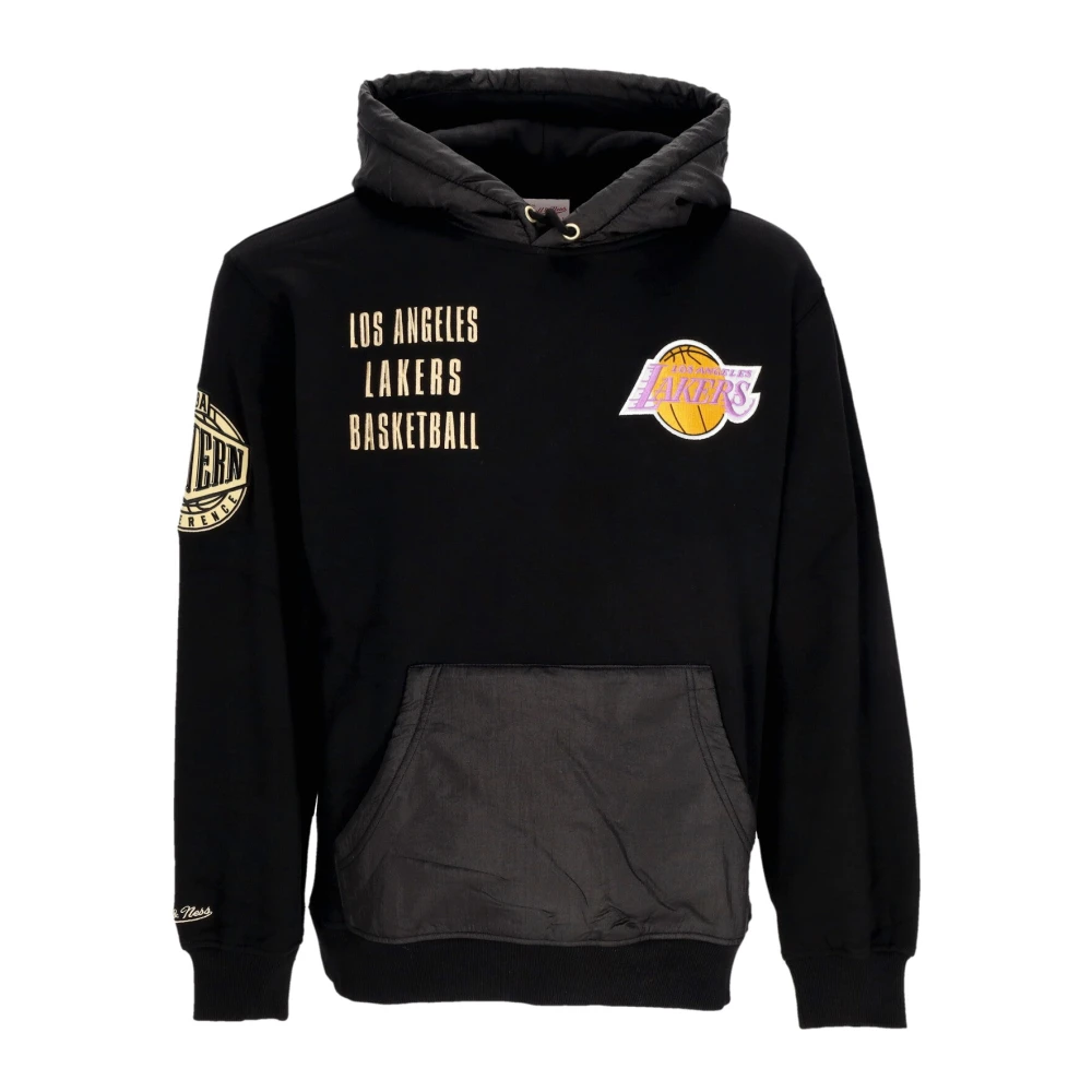 Mitchell & Ness NBA Team Vintage Logo Hoodie Black Heren