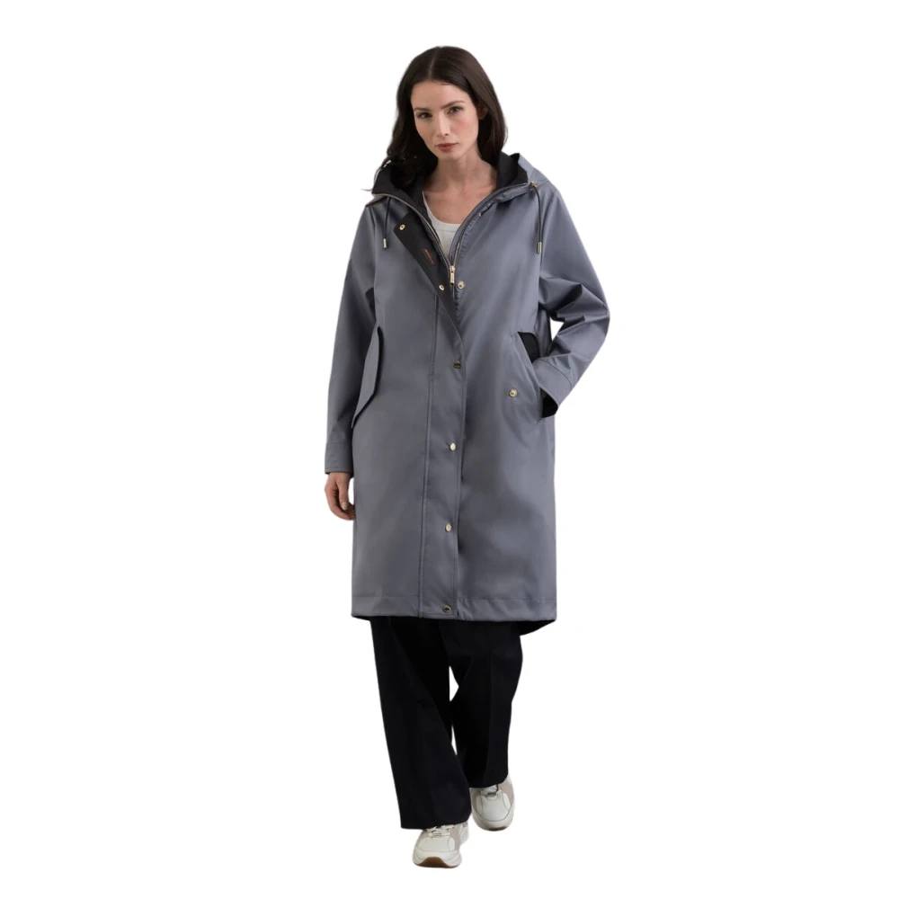 Moorer Women's Blue Parkas, 2XS, Molly Parka