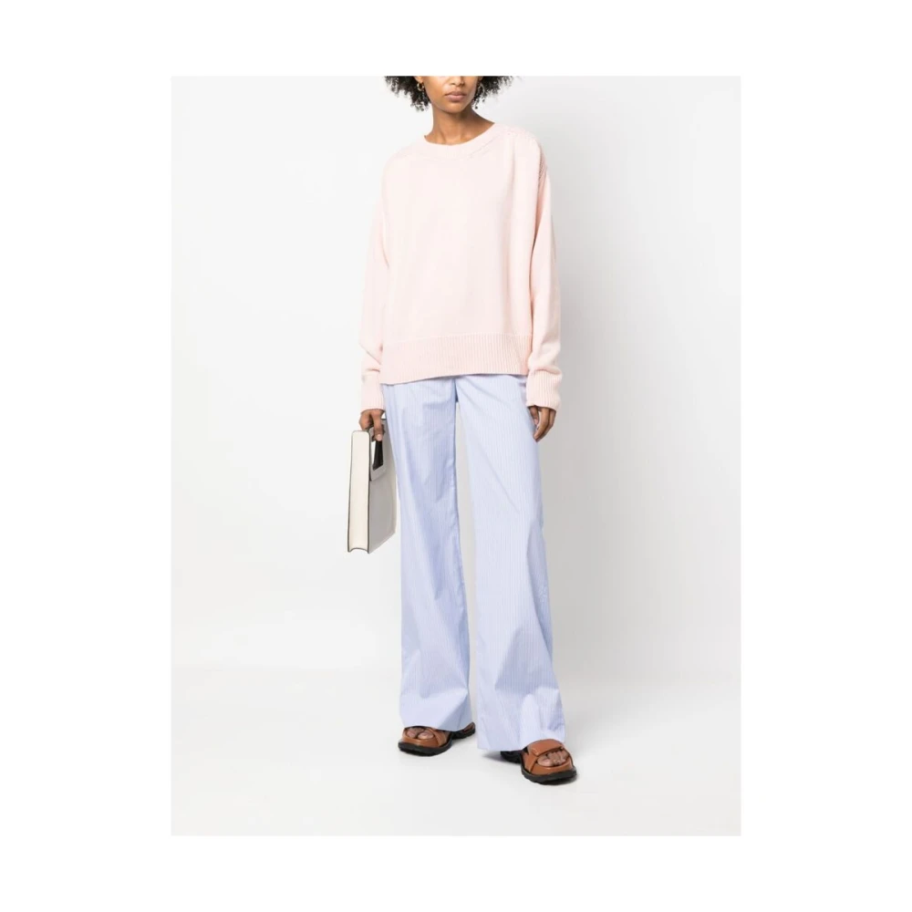 Sa Su Phi Cashmere Trui met Uitsnijding Pink Dames