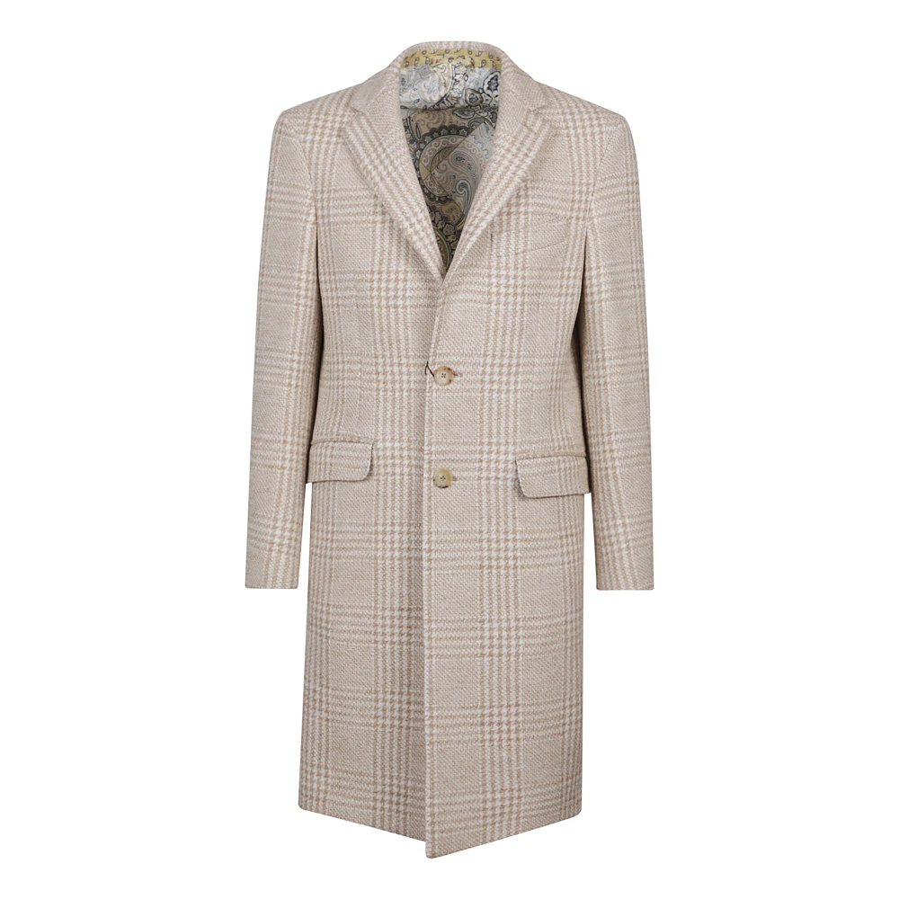 ETRO Stijlvolle Roma Coat voor vrouwen Beige Heren