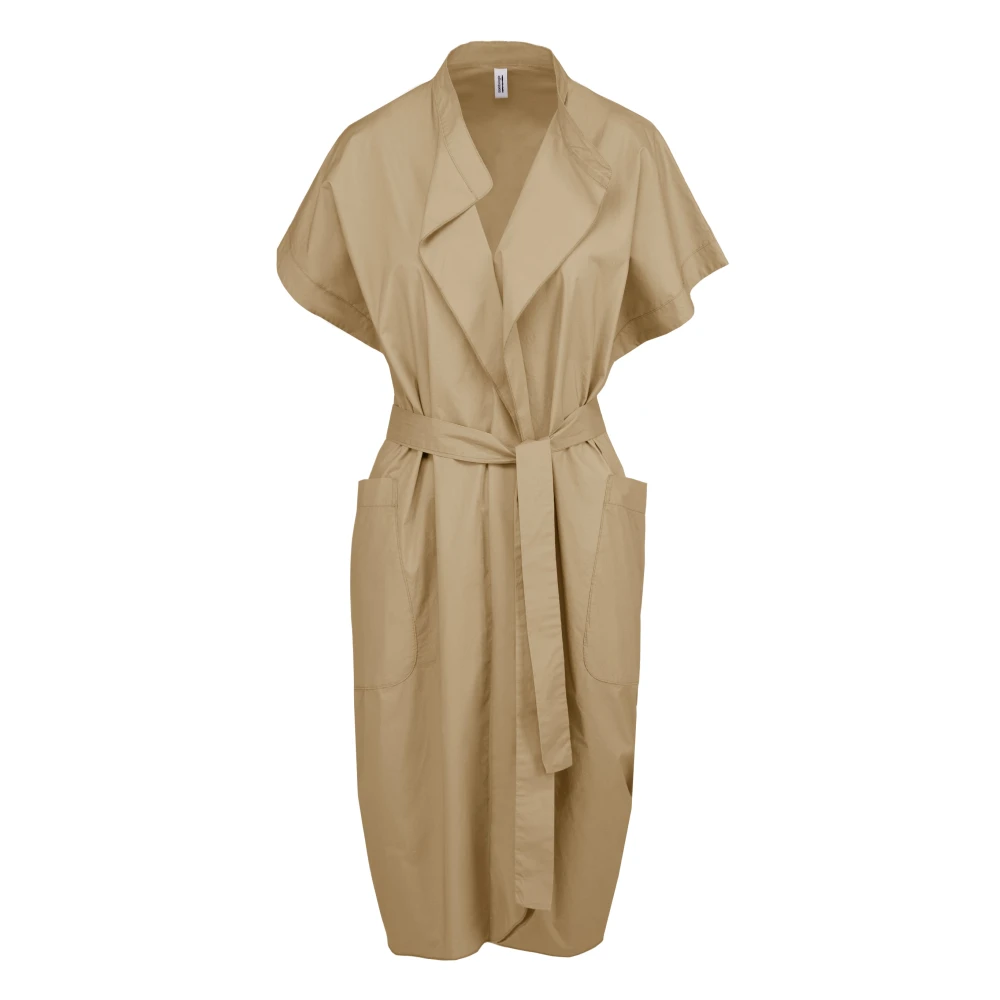 Bomboogie Mujer Beige - Vestido Midi Con Volantes - Dresses - L
