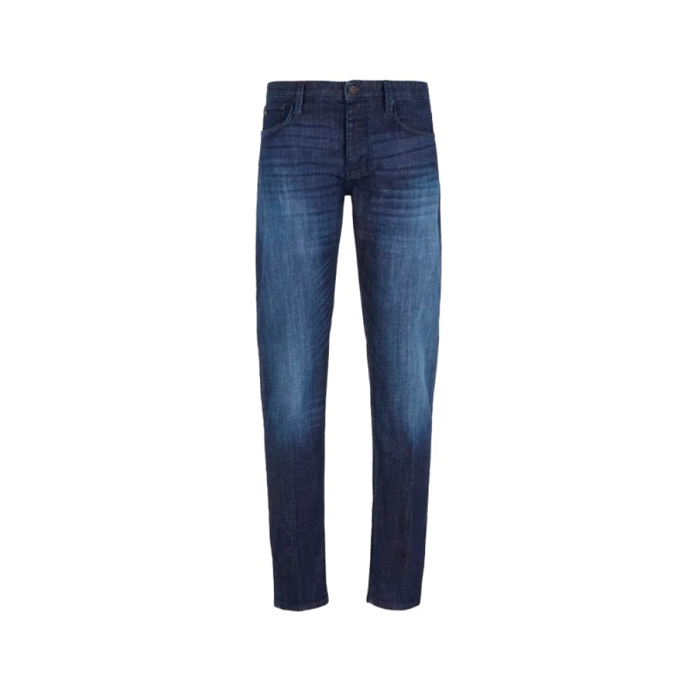 Armani Unieke 5-Pocket Denim Jeans Blue Heren