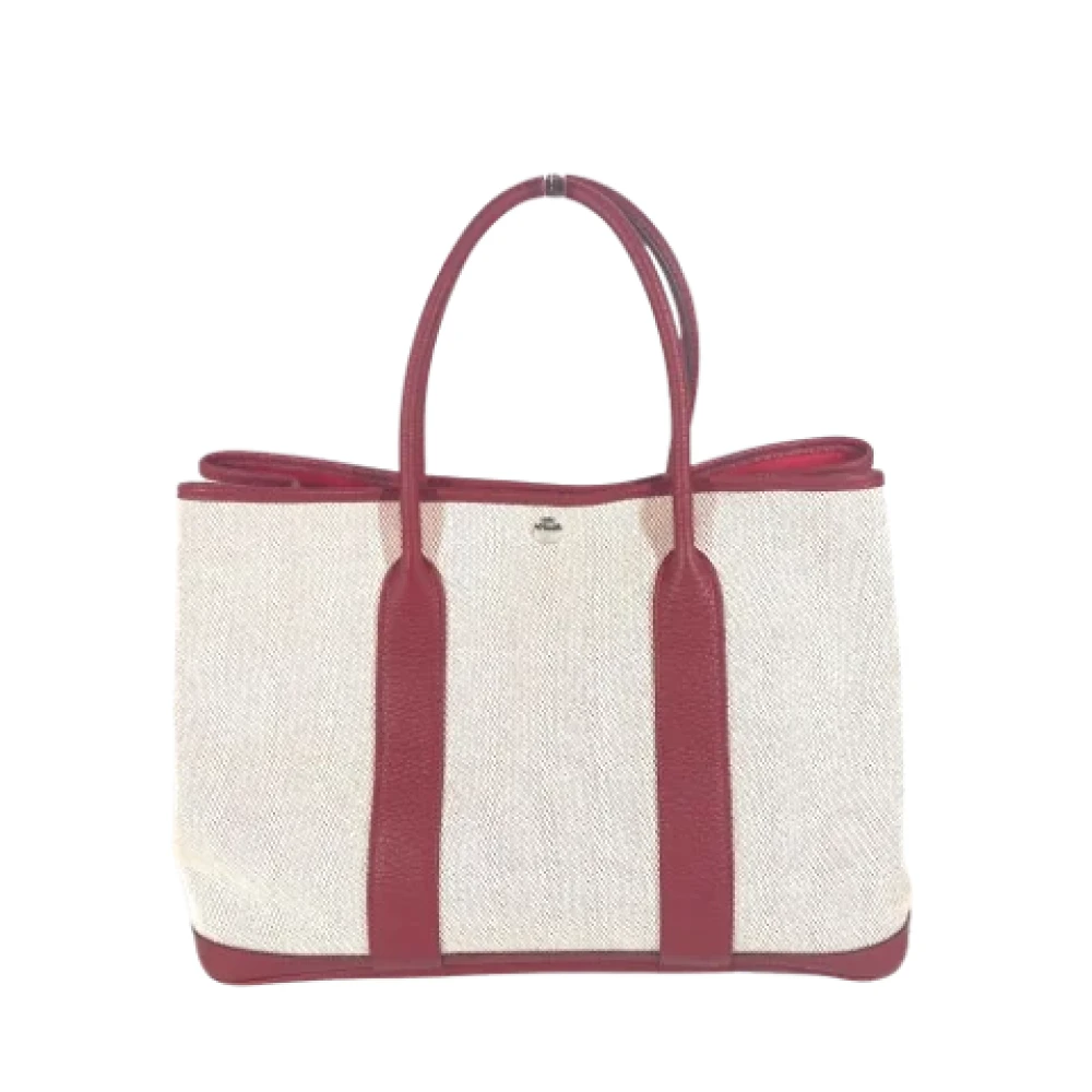 Hermès Vintage Pre-owned Fabric totes Red Dames