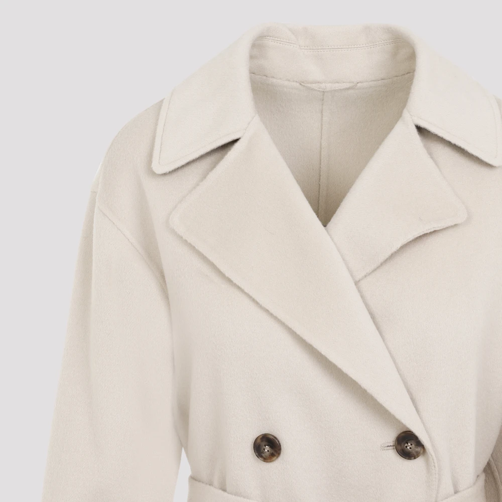 Yves Salomon Luxe Trenchcoat in Neutraal Beige Dames