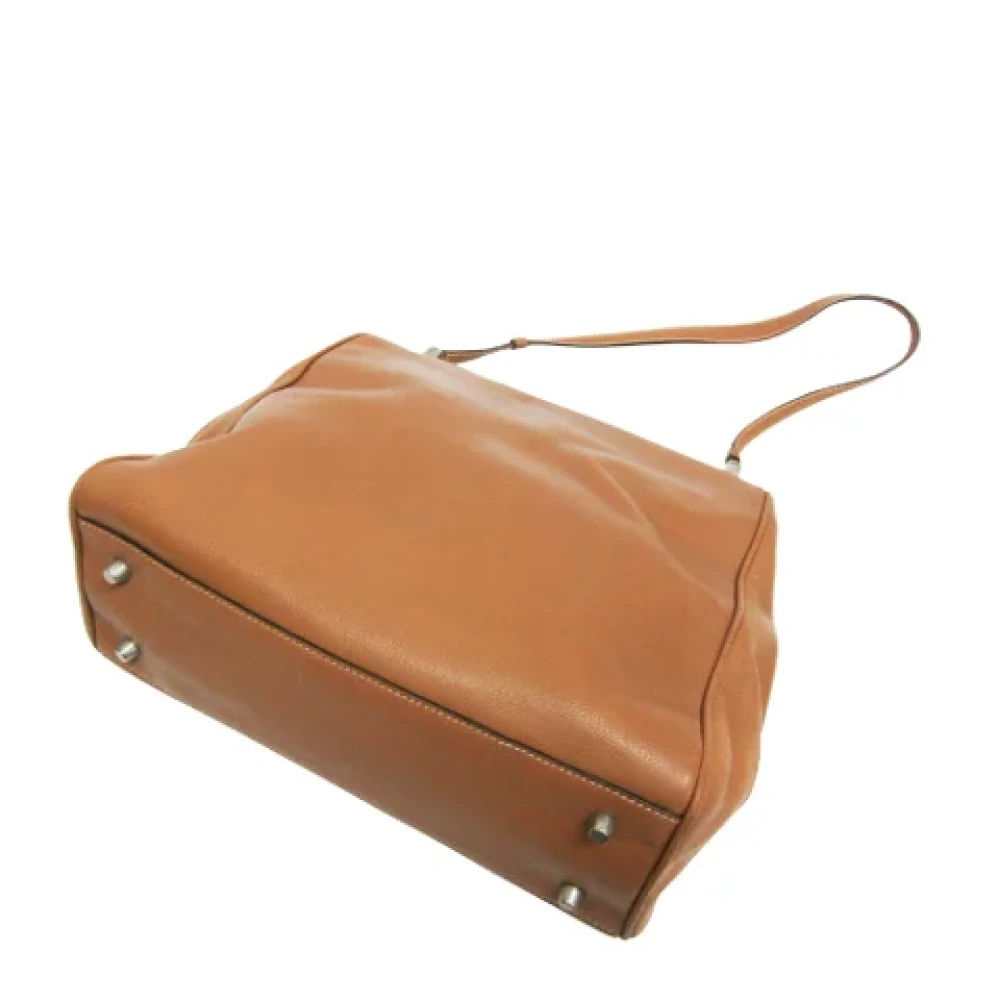 Prada Vintage Pre-owned Leather prada-bags Brown Dames