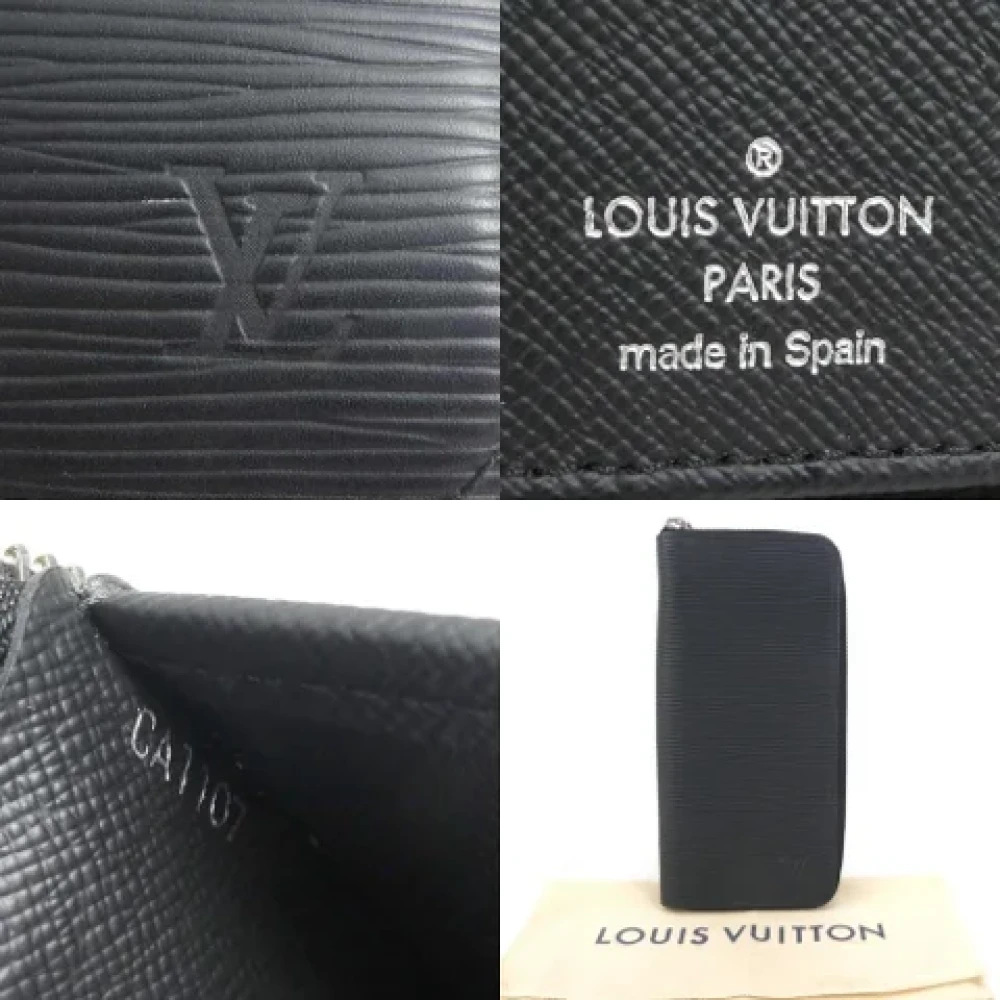 Louis Vuitton Vintage Pre-owned Leather wallets Black Heren