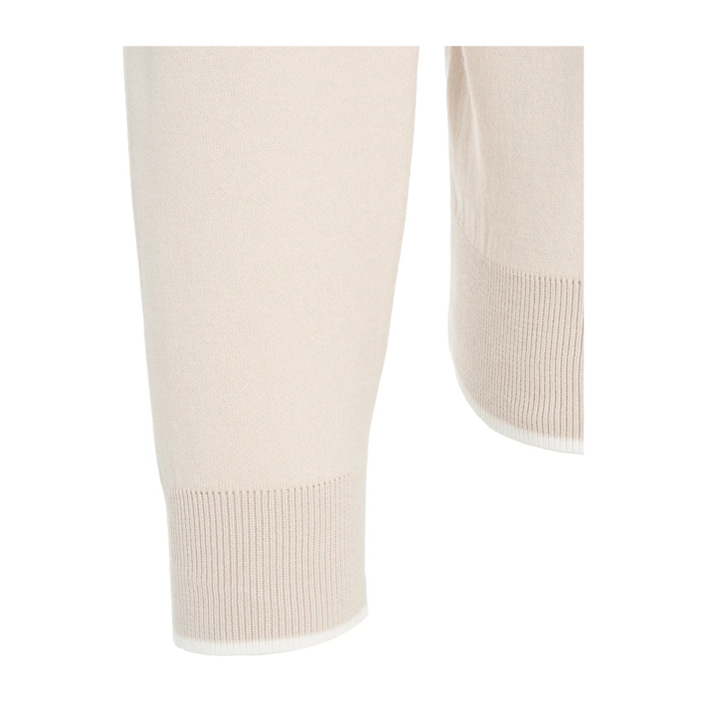 Peuterey Beige Gebreide Katoenen Trui Beige Heren