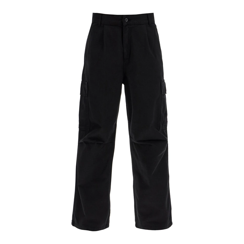 Carhartt WIP Cargo Broek in Katoen Twill Black Heren