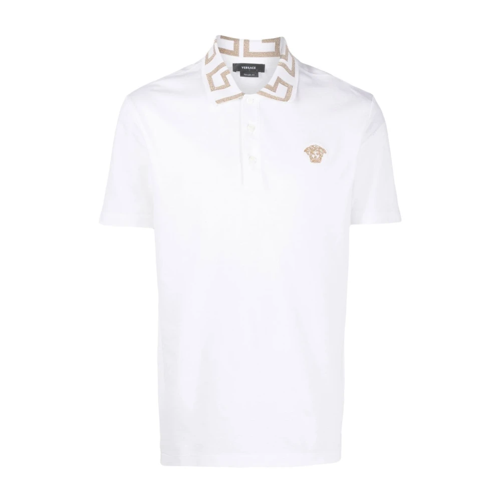 Versace Polo Shirts White Heren