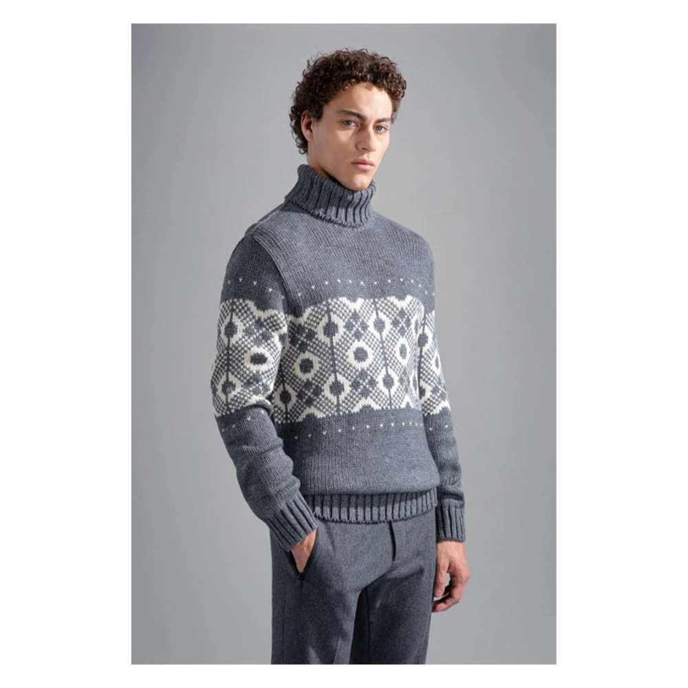 PAUL & SHARK Stijlvolle Dolcevita Trui Gray Heren