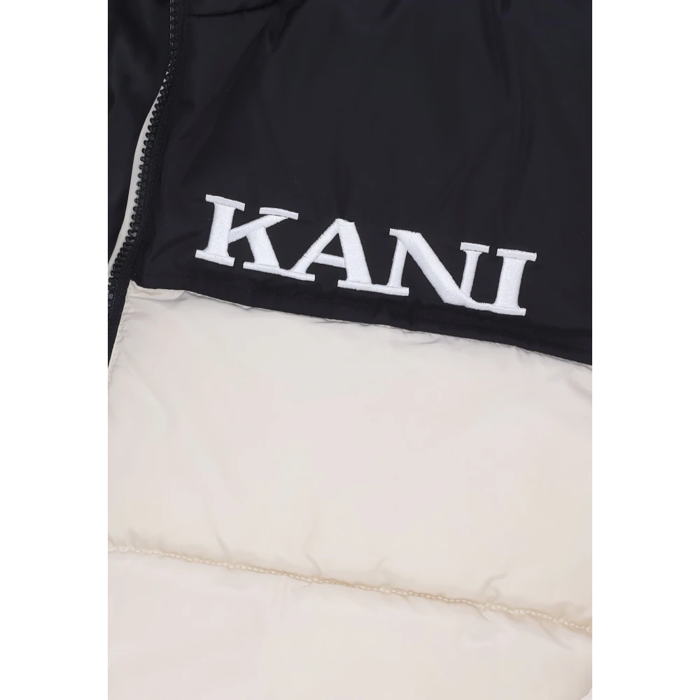Karl Kani Retro Essential Puffer Jas met Rits Beige Heren