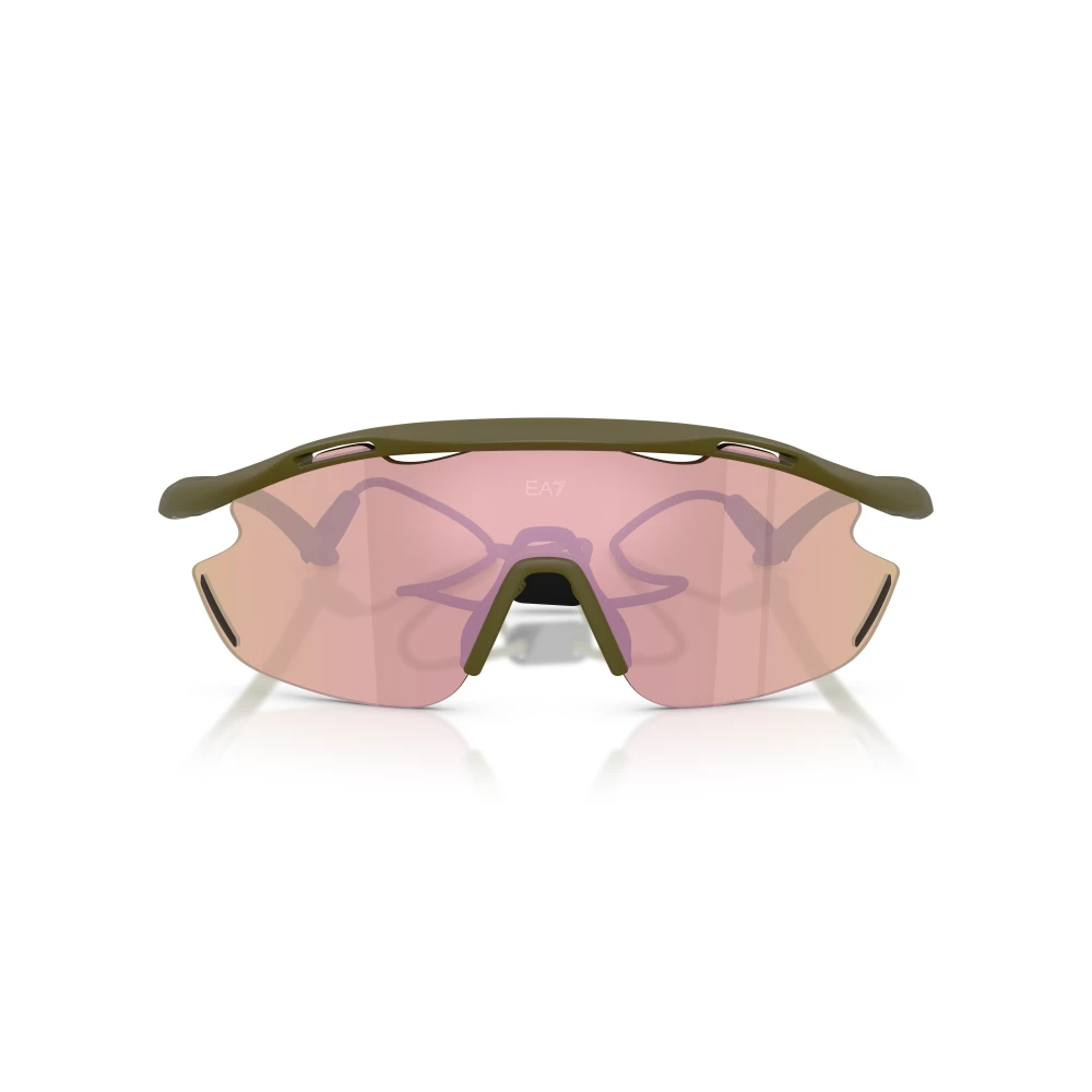 EA7 Man Sunglass Q74002 - Frame color: Matte Army, Lens color: Dark Brown Mirror Rose Gold - Image 3