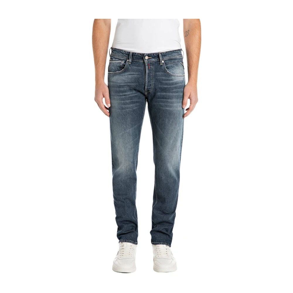 Replay Stijlvolle Jeans voor Mannen Blue Heren