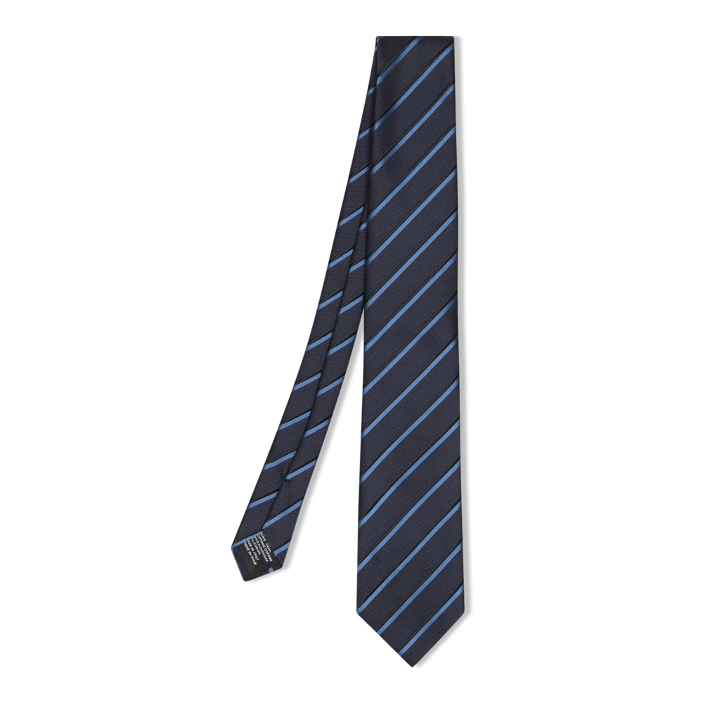 Tom Ford Zijden Regimentstrik Blauw Azure Blue Heren