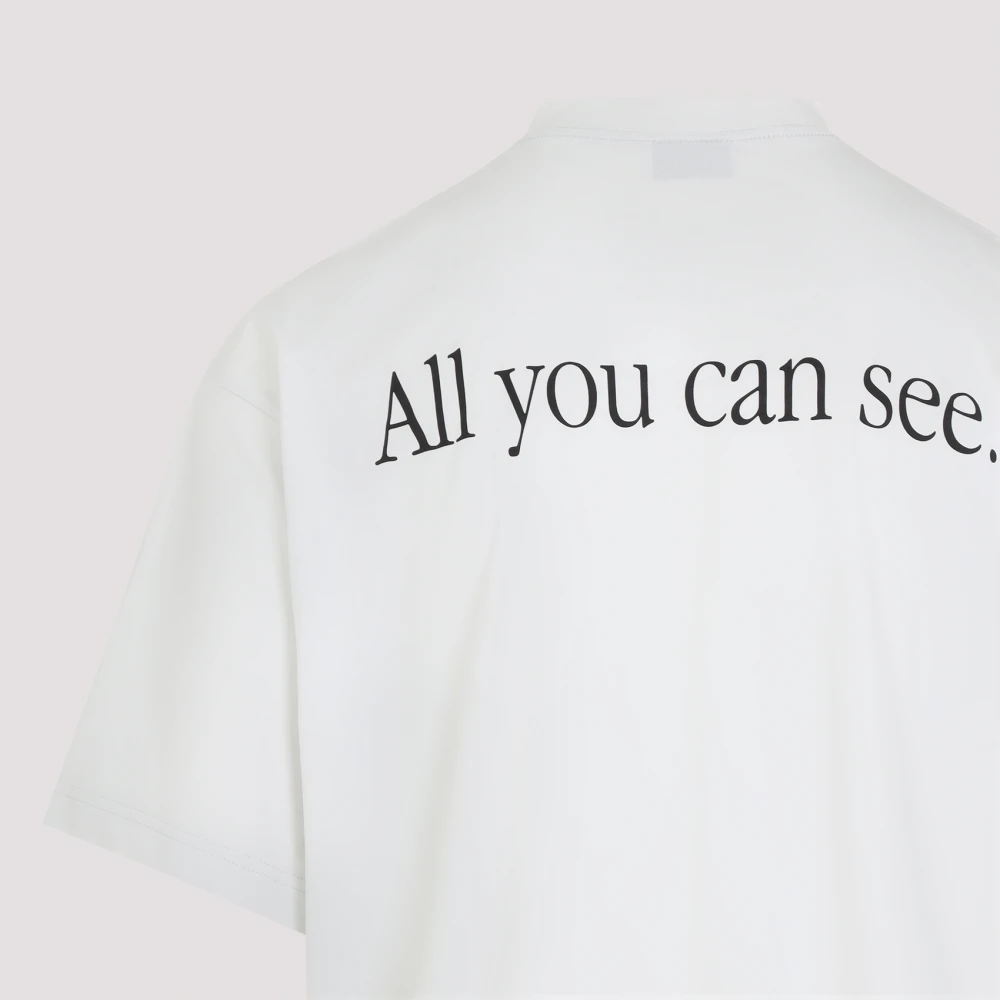 Balenciaga Casual Katoenen T-Shirt White Heren