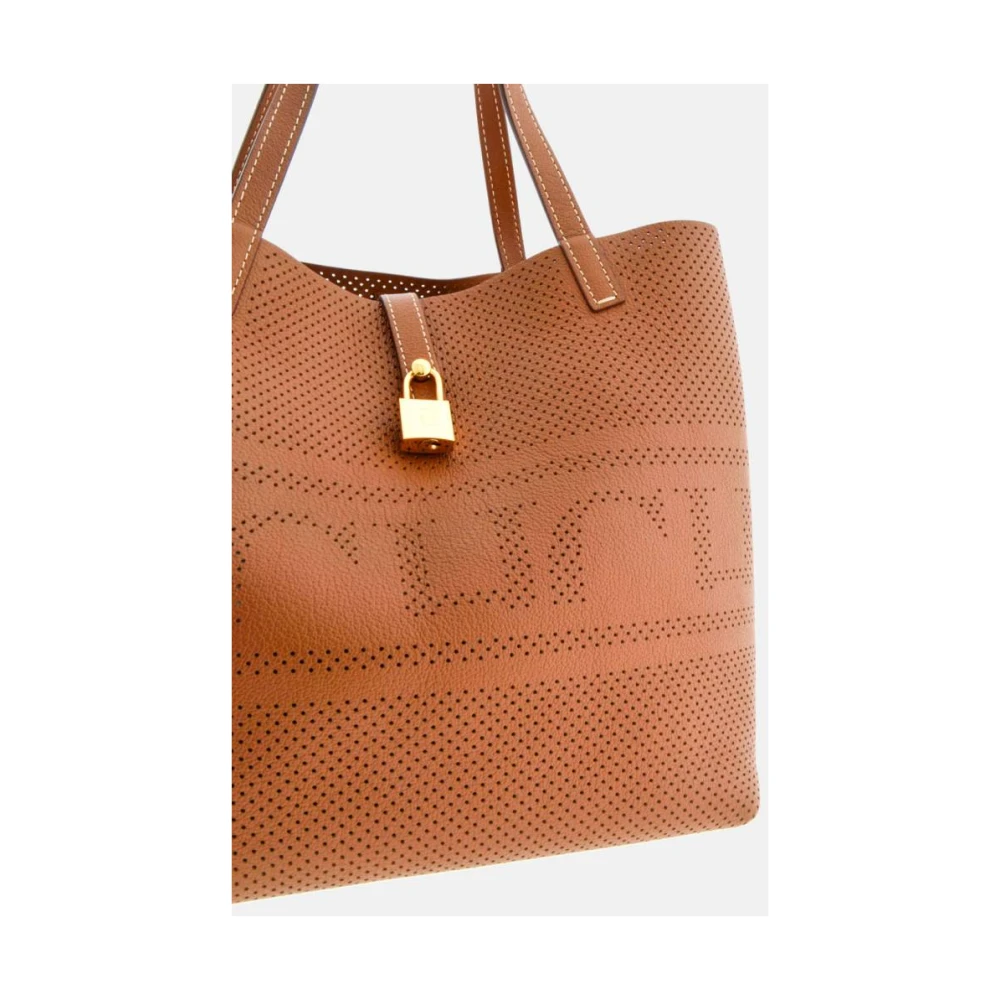 Carolina Herrera Geperforeerde Matryoshka Locked Handtas Brown Dames