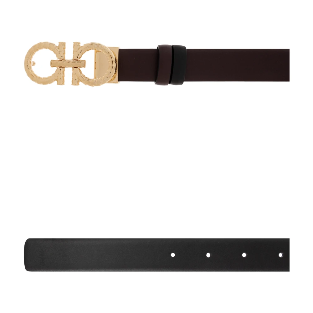 Salvatore Ferragamo Omkeerbare riem Brown Dames