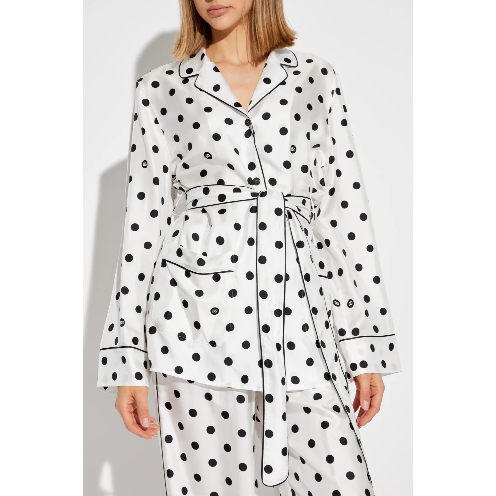 Dolce & Gabbana Zijden Overhemd White Dames