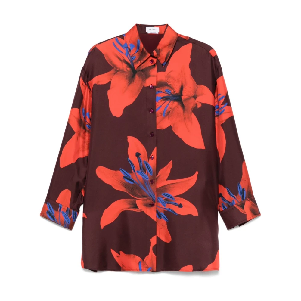 Alexander mcqueen Bordeaux Damesoverhemden Multicolor Dames