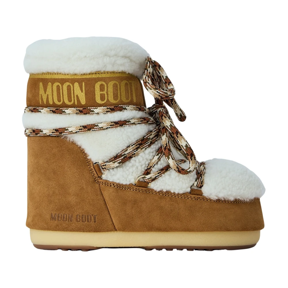 Moon Boot Unisex Marrone - Icon Low Shearling Boots, Size: Eu 42 - 44 - Immagine 6