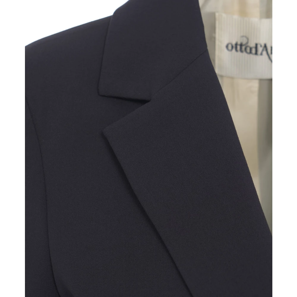 Ottod'Ame Stijlvolle Blauwe Blazer Ss25 Blue Dames