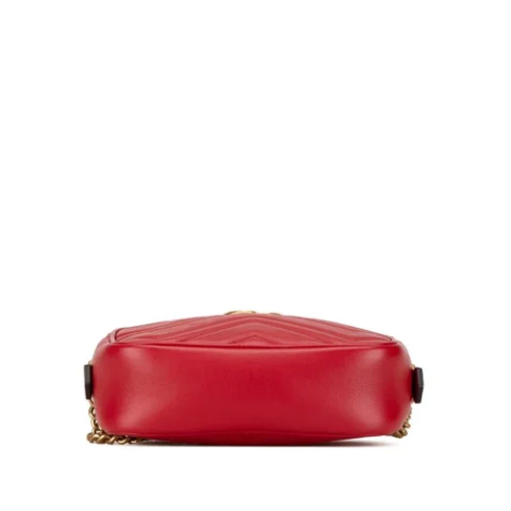 Gucci Vintage Pre-owned Leather shoulder-bags Red Dames