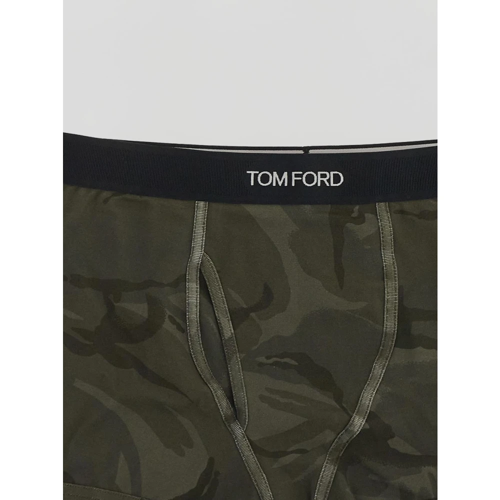 Tom Ford Militaire Logo Boxershorts Green Heren