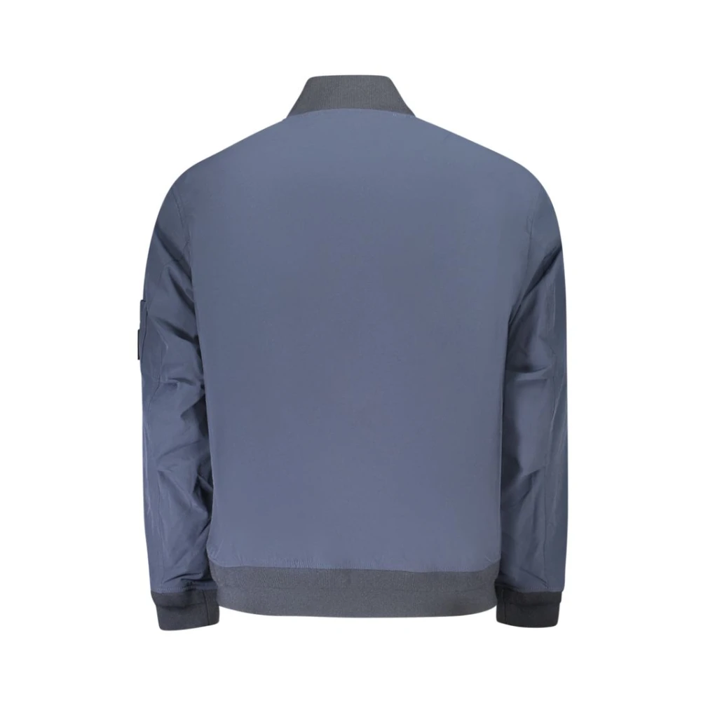 Hugo Boss Blauwe Jack met Ritssluiting en Lange Mouwen Blue Heren
