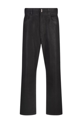 black-straight-leg-coated-jeans