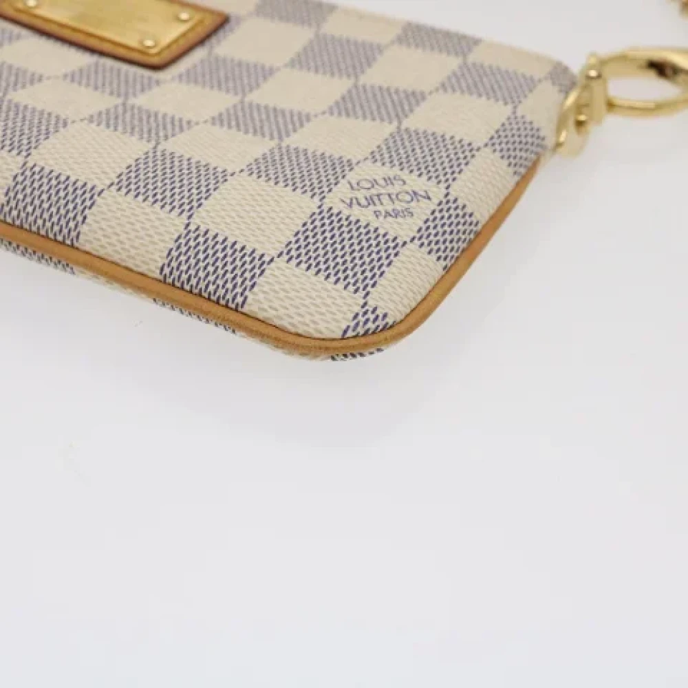 Louis Vuitton Vintage Pre-owned Canvas clutches White Dames