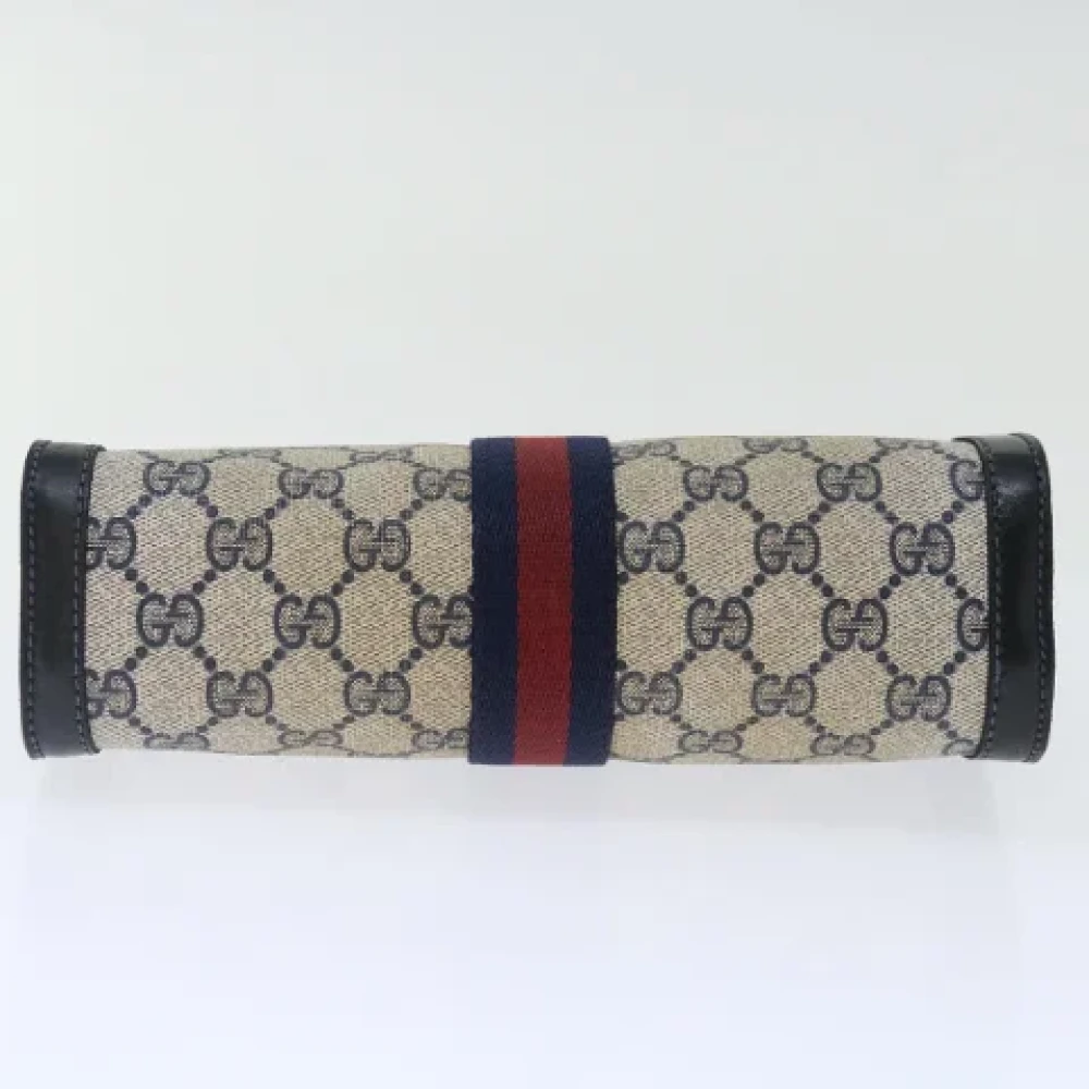Gucci Vintage Pre-owned Leather clutches Blue Dames
