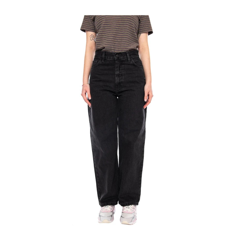 Carhartt Wip Women's Black Loose Fit Jeans, Xs, Brandon Pant
