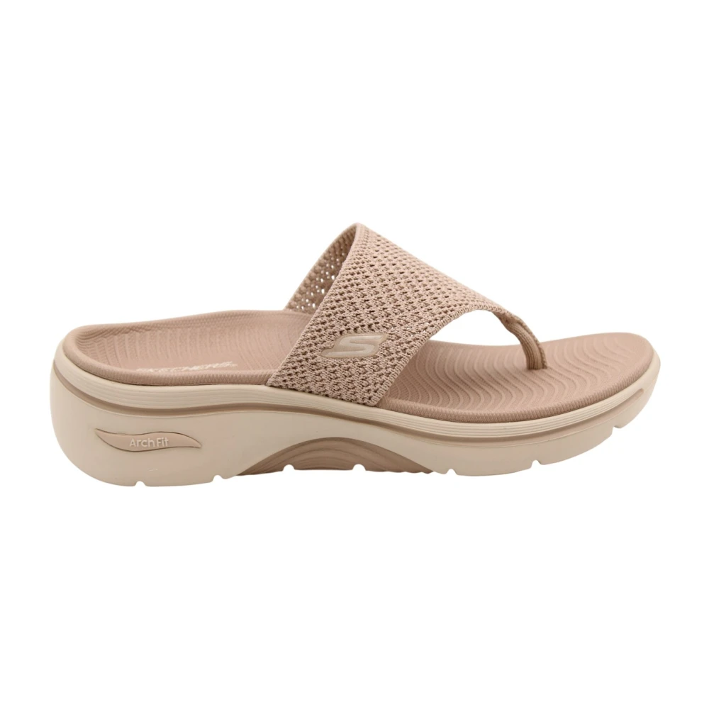 Skechers Women's Beige Vertigo - Flip Flops - 5 Uk - Shoes