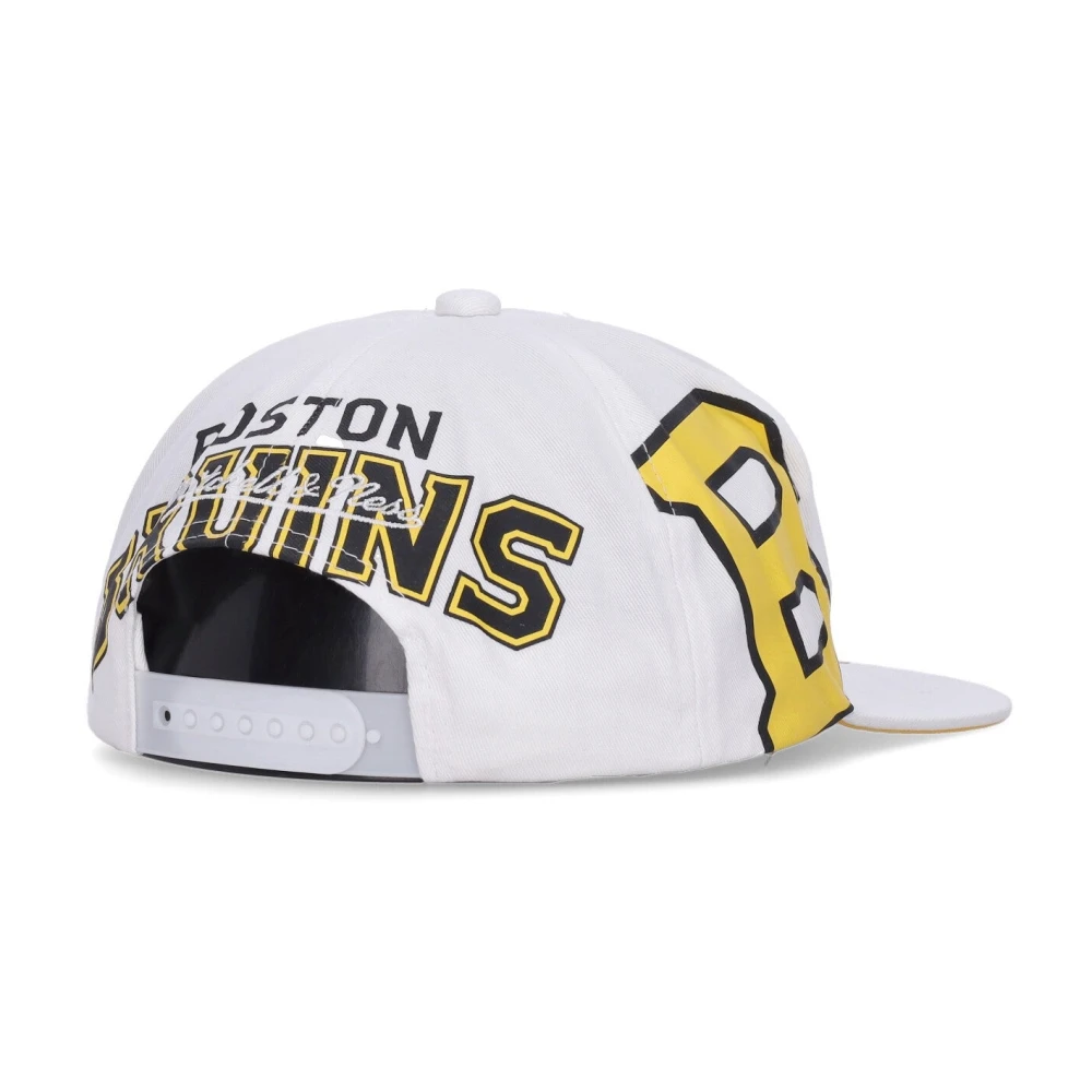 Mitchell & Ness Boston Bruins Platte Klep Pet White Heren