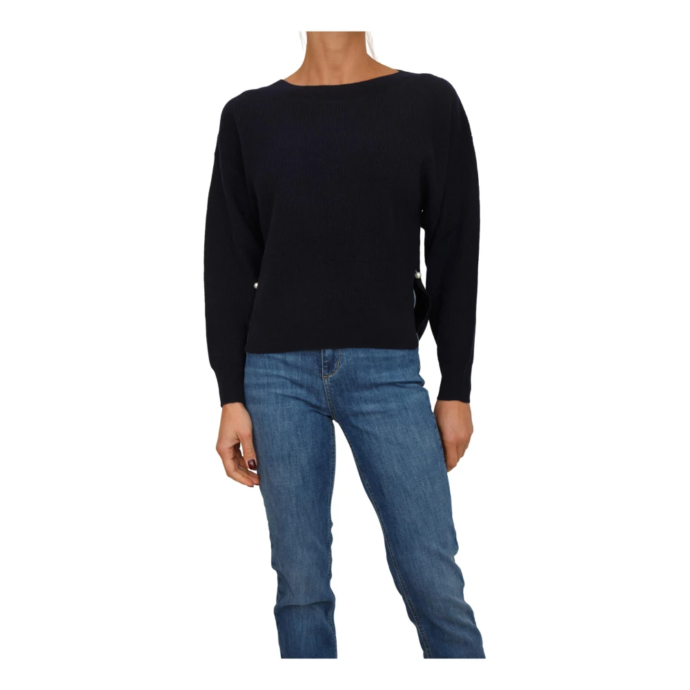 Liu Jo Damen Blau Strickwaren, Lgröße: