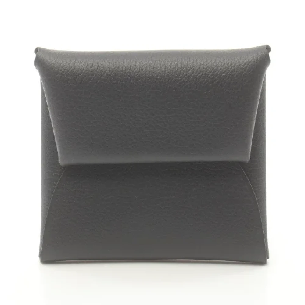 Hermès Vintage Pre-owned Leather wallets Blue Dames
