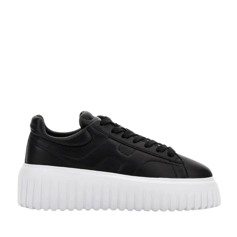 Hogan Women's Black Sneakers, 7 Uk, H-Stripes Trainers