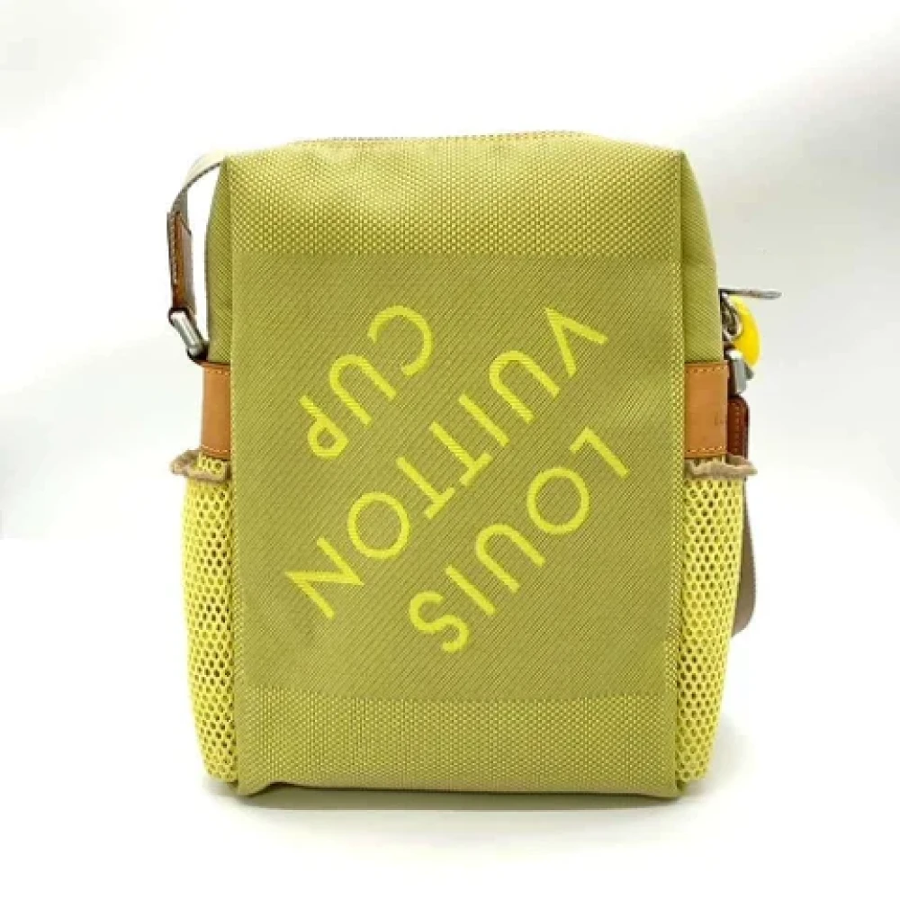 Louis Vuitton Vintage Pre-owned Cotton shoulder-bags Green Dames