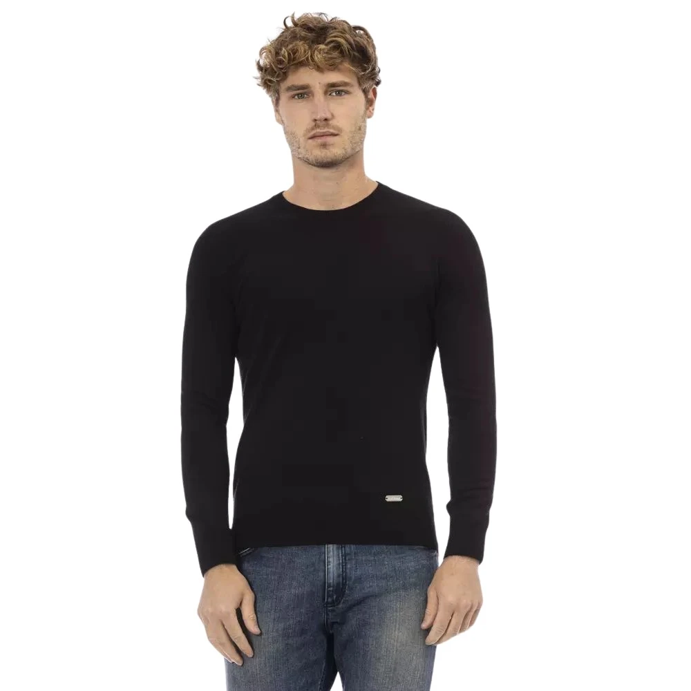 Baldinini Elegante trui van wolmix Black Heren